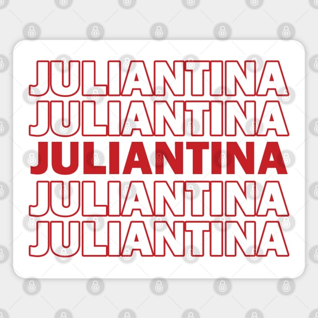 Juliantina Thank You Bag Design Magnet by brendalee